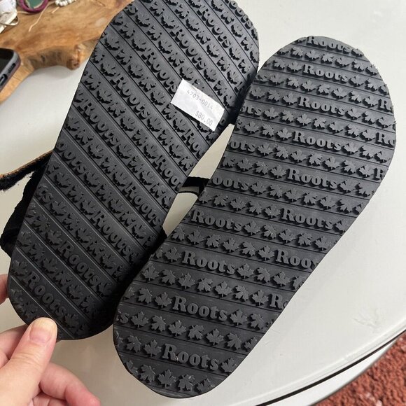 Roots Tofino Sandals Women's US Size 9 Web Black Hook & Loop Sandals New - Picture 5 of 6